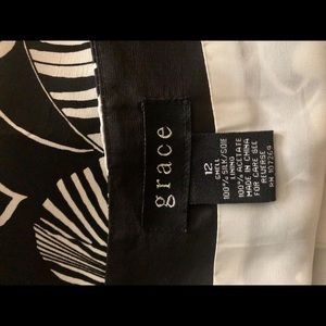 Grace Skirts - Black and White printed skirt Grace Skirts - Black and White printed skirt